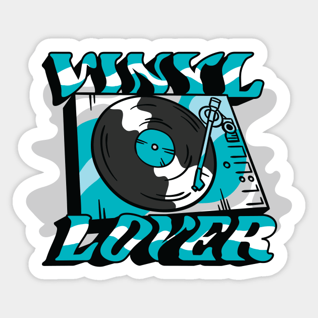 Vinyl Collector Vinyl Lover Vinyl Record Player' Sticker