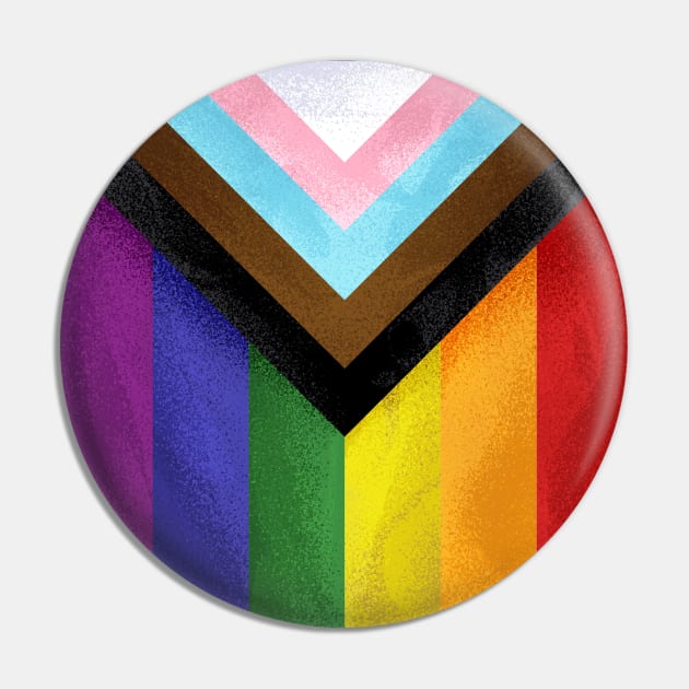 Modern Pride Flag Pin by nabakumov