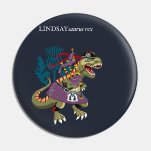 Clanosaurus Rex LINDSAYsaurus Rex Lindsay Family Clan Scottish Tartan Pin