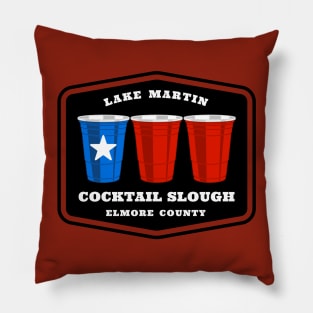 Cocktail Slough • Solo-Cups • Lake Martin Pillow