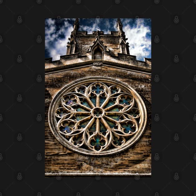 Round Stained Glass Church Window HDR by InspiraImage