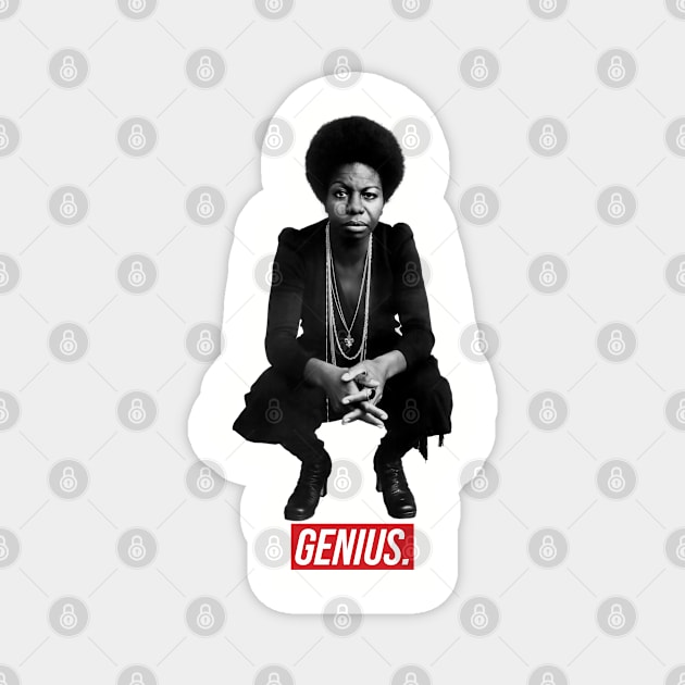 Nina Simone - Genius Magnet by UrbanLifeApparel