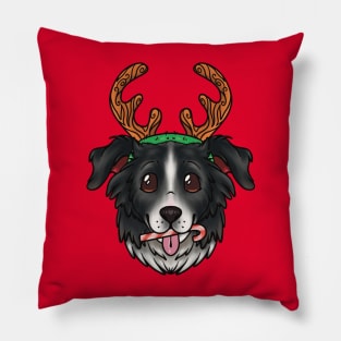 Christmas Border Collie Dog Pillow