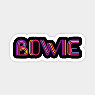 Retro Name - Bowie Neon's Magnet