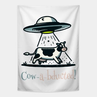 UFO Cow Abductions Tapestry