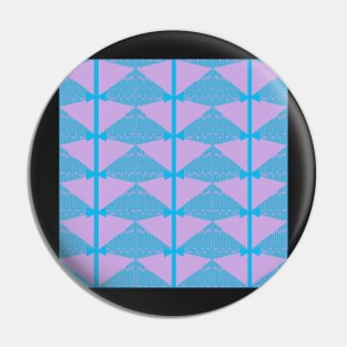 Blue Tie on Pink. Geometric design blue bow-tie on pink with a blue background. Pin