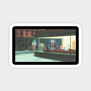 Hopper's Nighthawks Magnet