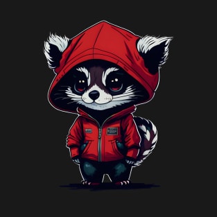 Raccoon wearing a hood T-Shirt