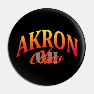 City Pride: Akron, Ohio Pin