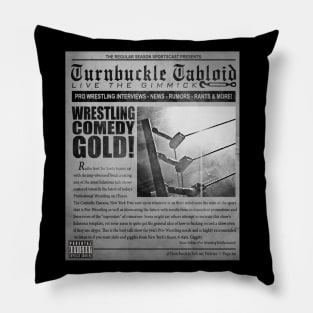 Turnbuckle Tabloid Vintage News Pillow