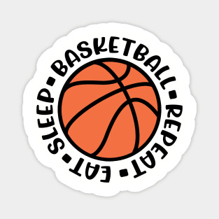 Eat Sleep Basketball Repeat Boys Girls Cute Funny Magnet