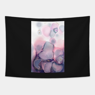 Pink and Blue Ink Tapestry