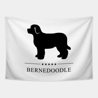 Bernedoodle Black Silhouette Tapestry