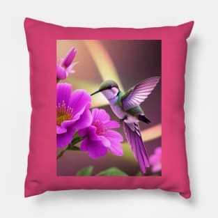 A lovely hummingbird Pillow