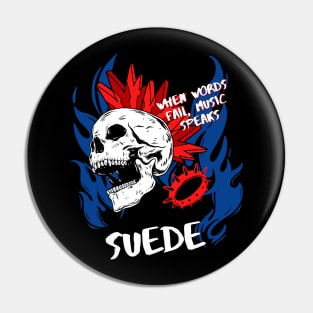 suede ll music speaks Pin