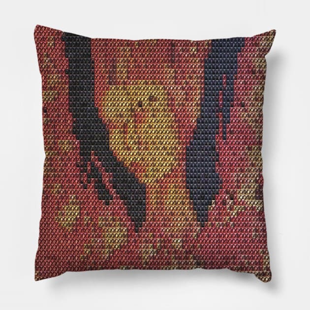 fire lady Pillow by sanjay mochi