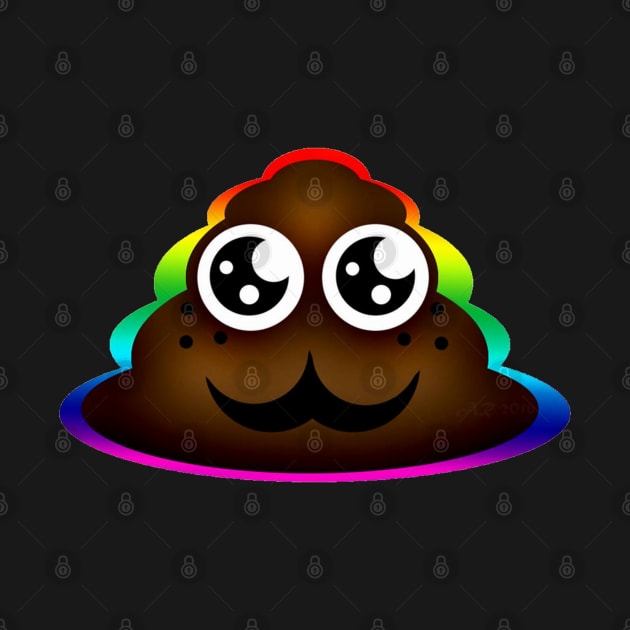 Rainbow Poop Emoji by Not Meow Designs 