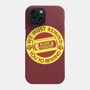 Rose Video VHS Sticker Reminder Phone Case