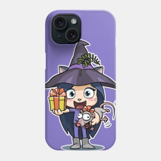 Kitty The Witch Happy Birthday. Phone Case