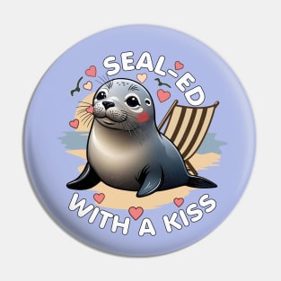 Sealed with a kiss - Cute Seal Pun Pin