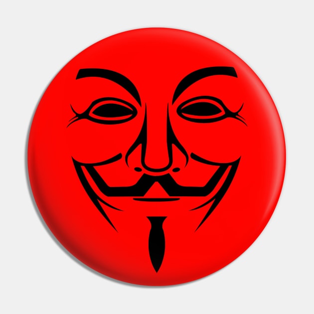 Anonymous Mask Pin by LuisP96