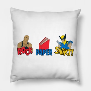 Rock, Paper, Snikt! Pillow