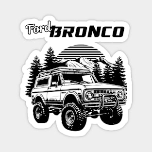 Offroad Bronco - Vintage Magnet