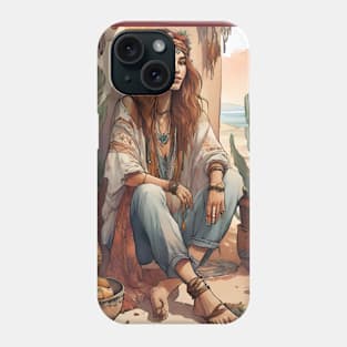 Bohemian girl Phone Case