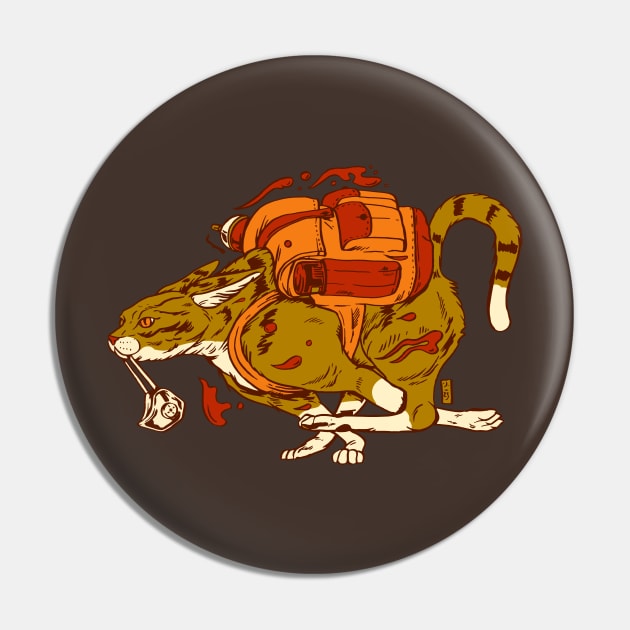 Vandal Cat Pin by Thomcat23