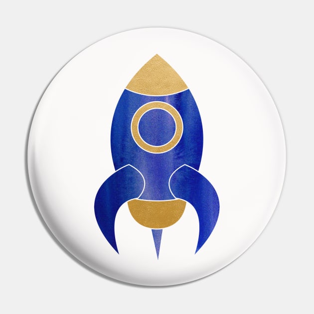 Rocket Art Pin by Wanda City