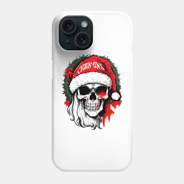 Christmas Celebration with a Skull Twist Phone Case by ragil_studio