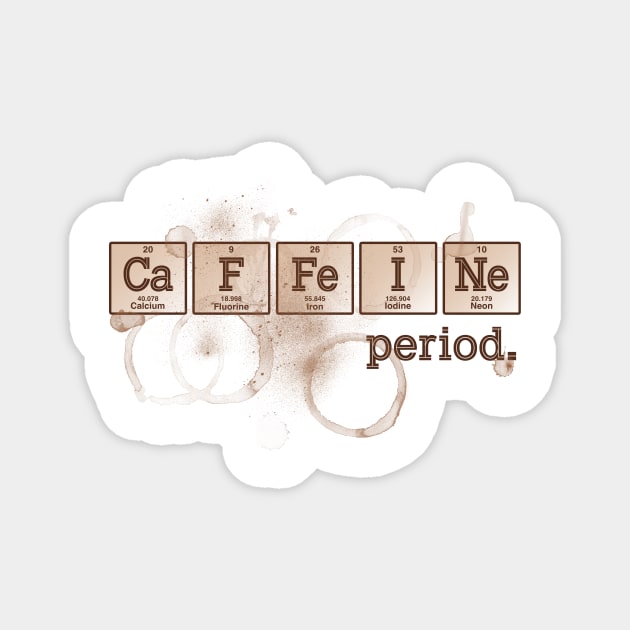 Caffeine Element Magnet by fishbiscuit