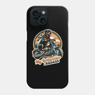 Biker Rottweiler Phone Case