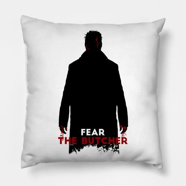 Fear the butcher Pillow by 80ERstudio