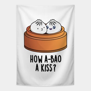 How A-bao A Kiss Cute Dimsum Pun Tapestry