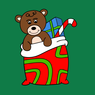 TEDDY Bear Santa Bag T-Shirt