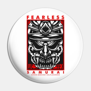 Fearless Samurai Warrior Pin