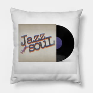 VINTAGE VINYL JAZZ SOUL Pillow