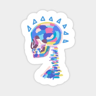 Colorful skeleton Magnet