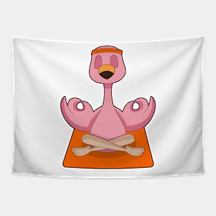 Flamingo Yoga Fitness Meditation Tapestry