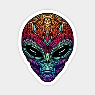 Neon Alien Vibes Magnet