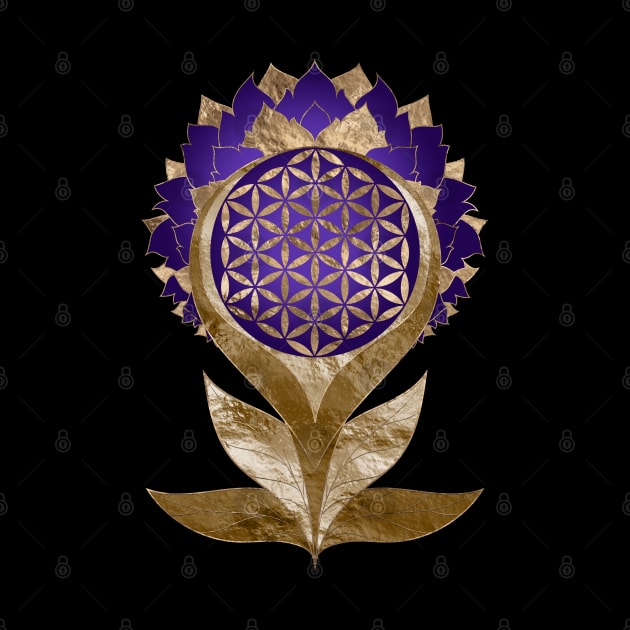 Flower of Life Lotus - Sacred Geometry Ornament by Nartissima