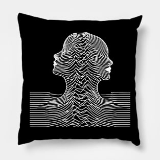 waves woman design Pillow