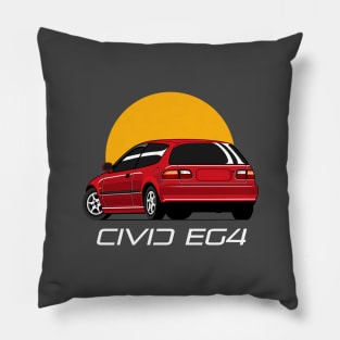 Civic EG4 red candy jdm style Pillow