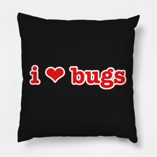 I Love Bugs Heart Pet Pillow