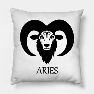 Aries Ram Zodiac Sign Pillow