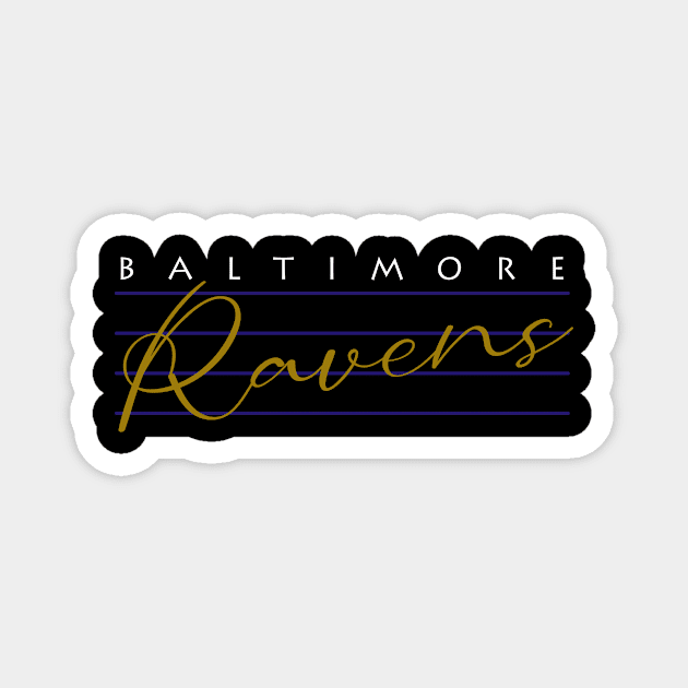 Baltimore Ravens Magnet by CovpaTees