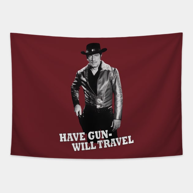 Have Gun - Will Travel - Richard Boone - 50s/60s Tv Western Tapestry by wildzerouk