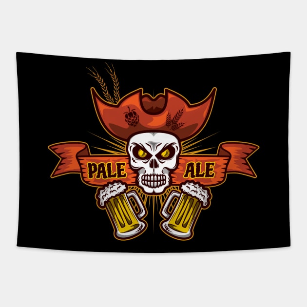 Pirate Pale Ale Tapestry by dkdesigns27