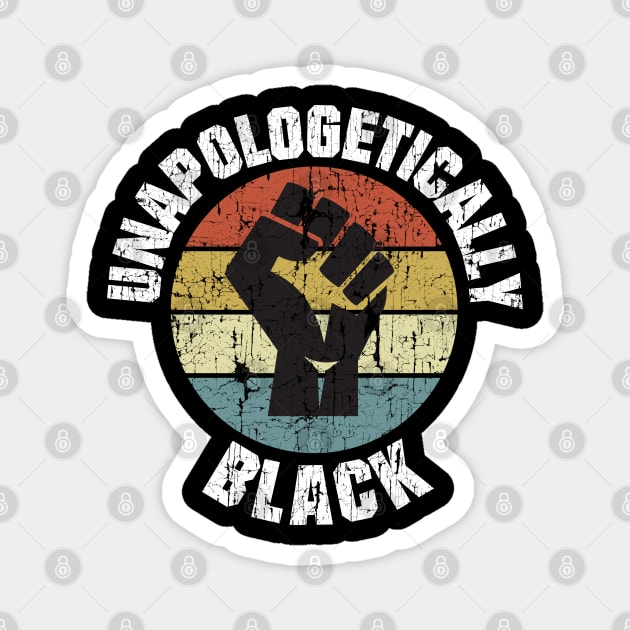 Unapologetically Black History Month Fist Magnet by blackartmattersshop